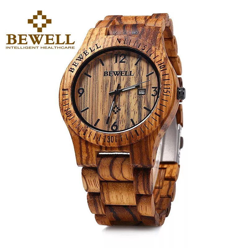 Bewell wood watch deals