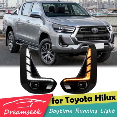 LED TFL Tagfahrlicht für Toyota Hilux Revo 2020 2021 DRL mite Blinker