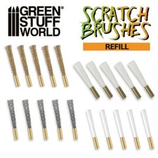 Green Stuff World: Scratch Brush Refills - 5 Piece Set Refill