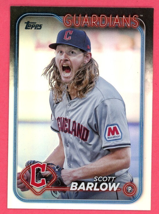 2024 TOPPS UPDATE RIANBOW FOIL SCOTT BARLOW #US 42 CLEVELAND