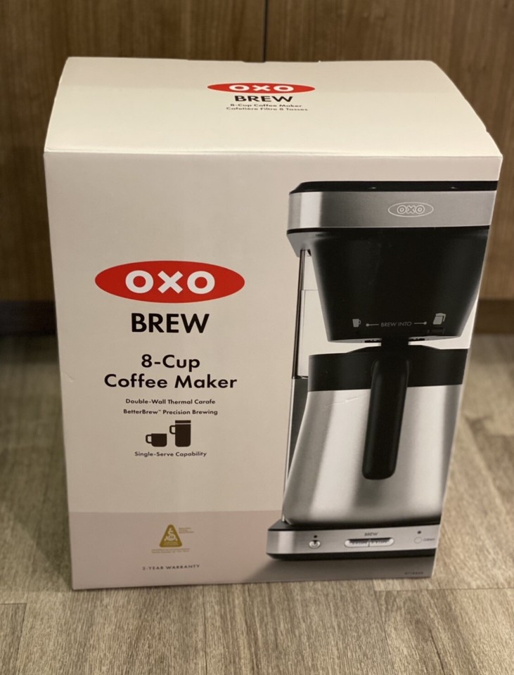 Oxo Brew Coffee Maker 8Cup Stainless Steel Brand New In Box eBay