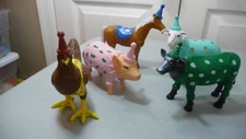 Ankyo Party Animals. Farm Animals...Cow..Sheep.. Pig...Horse... Chicken