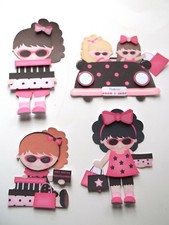 3D- U Pick - Shopping Friend Girl African American Scrapbook Card Embellishment