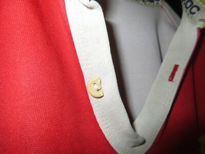 Maillot rugby U.S LEZAT XV porté n°3 vintage ROC SPORT shirt jaune