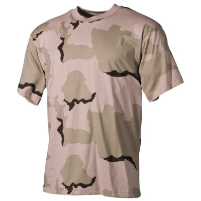 US 3 Color Desert Army Camouflage Short Sleeve Tarnshirt Shirt Tshirt ...