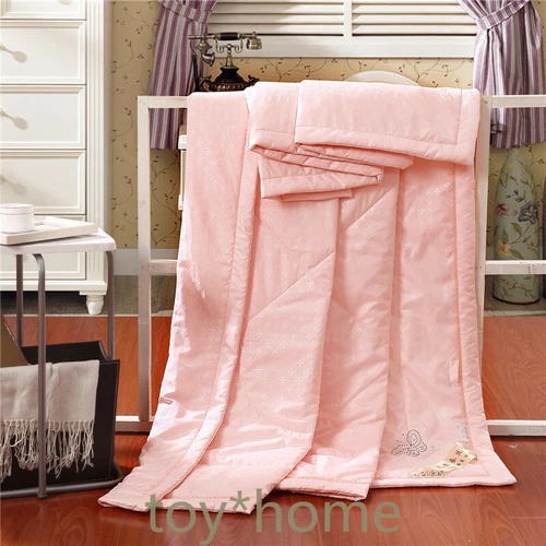 Natural/Mulberry Silk Comforter For Full Size Duvet/Blanket/Quilt Beige Filler - Picture 7 of 10