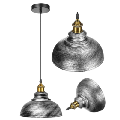QXGJTLI Lampadario Industriale Vintage Luce Pendente Fai da Te Semplice Lampada da soffitto retrò con Decorazione in Gabbia di Metallo Luce Pendente lampadario