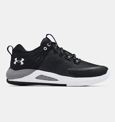 Women Under Armour HOVR Block City Volleyball Shoes Size 12 Black 3023709 001