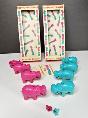 1961 Remco Hippopotamus the Electric Puzzle Pieces Game Player Playing Pieces
