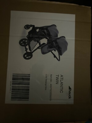 Hauck Atlantic Twin Double Pushchair Melange Grey