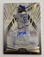 2022 Topps Tier One Break Out Auto /299 Yonny Hernandez #BOA-YHE Rookie Auto RC
