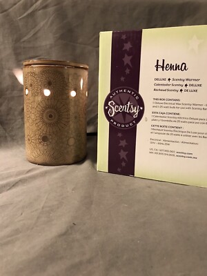 Henna Mandala Sunflower Daisy Flowers Scentsy Wax Tart Candle Warmer NEW