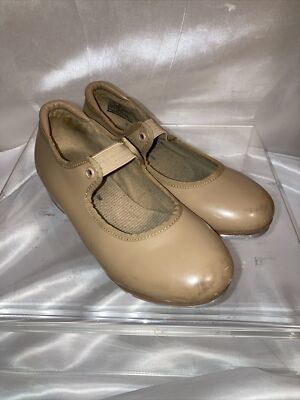 BALERA 860 TAN Tap Child Dance Shoes Size 13C M elastic