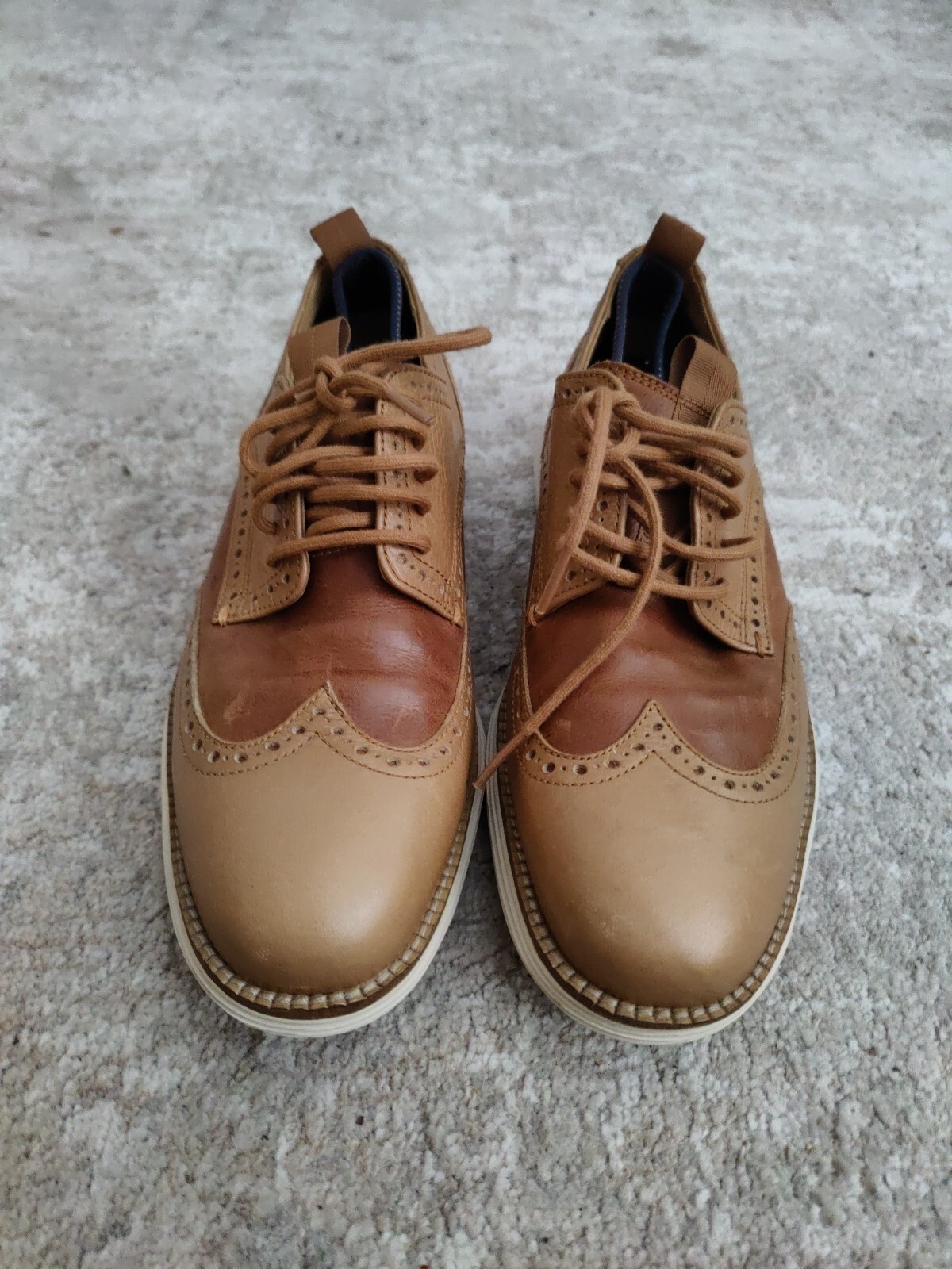 SAOLA Cole Haan Original Grand NV Oxford Pecan Marrone Pelle Uomo 7 M C22525 Lunare