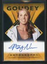 2023 ALYSSA NAKKEN AUTO UPPER DECK GOODWIN CHAMPIONS GOUDEY AUTOGRAPHS