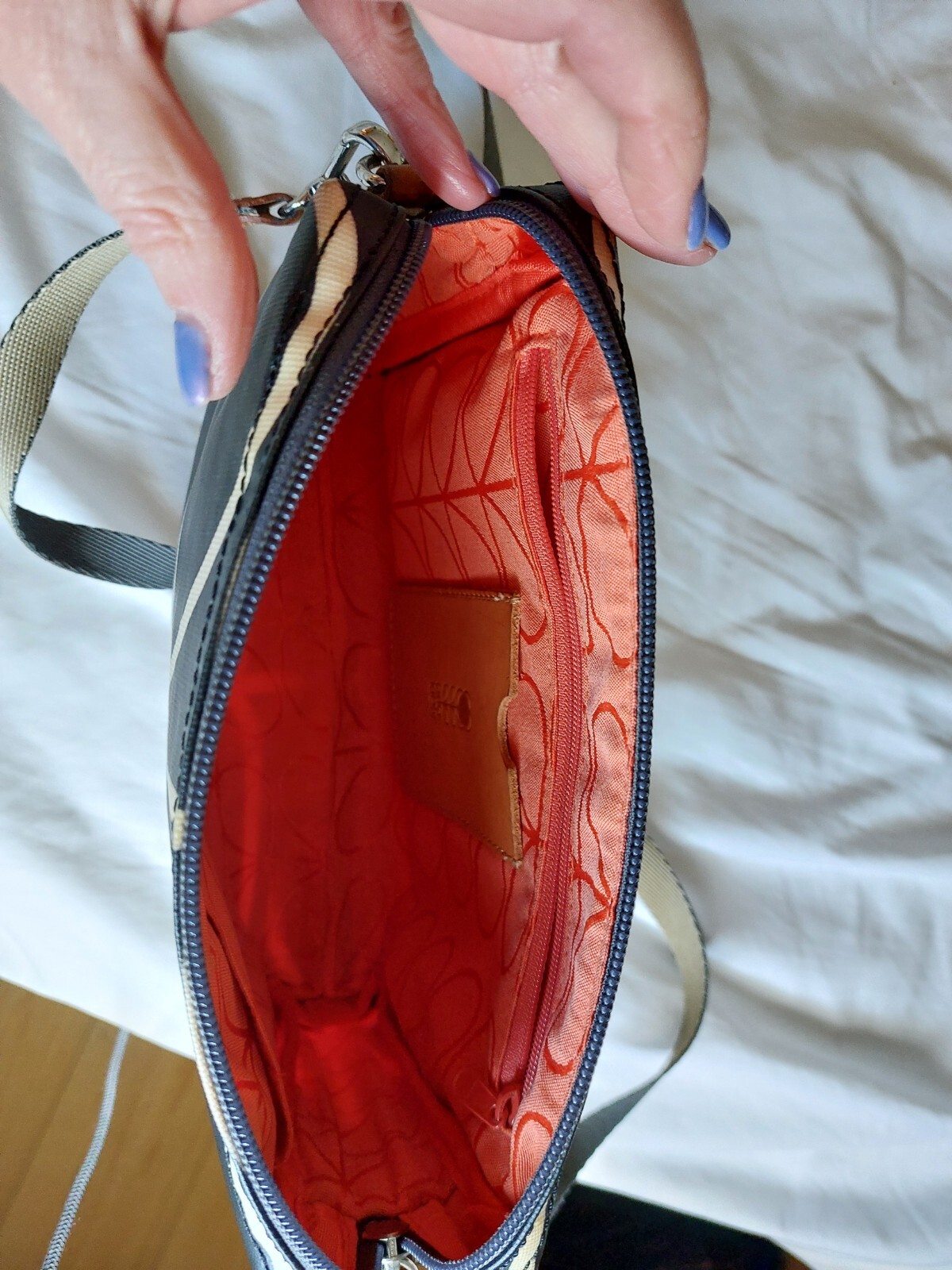Orla Kiely Liquorice Crossbody Bag eBay
