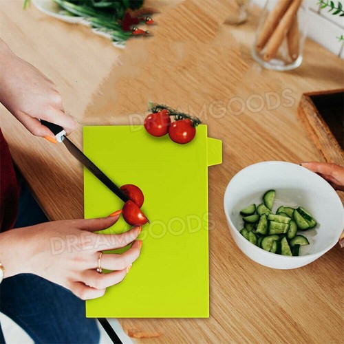 Coloured Chopping Board Set Cutting Boards Index With Stand Holder Juice Grooves - Picture 9 of 11