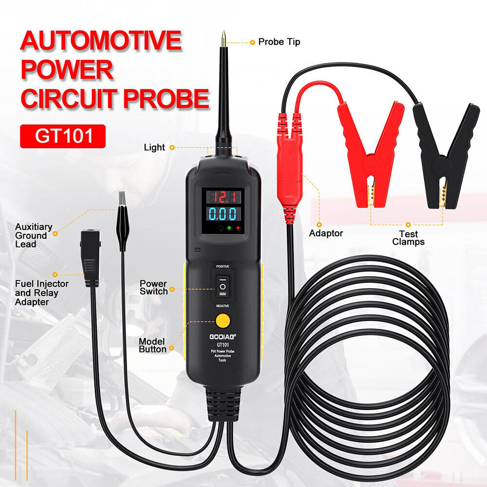 GT101 Automotive Power Circuit Probe Tester 6V 40V Car Electrical Test Tool  Kit