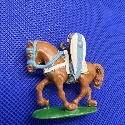25mm Medieval Horseback Knight Wargames Unbranded OOP VTG Painted Figure