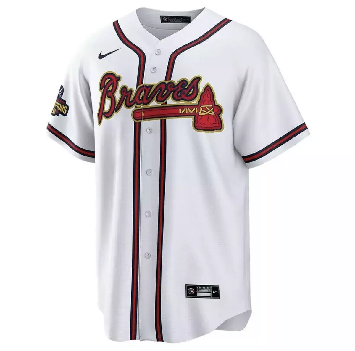 atlanta braves gold jersey