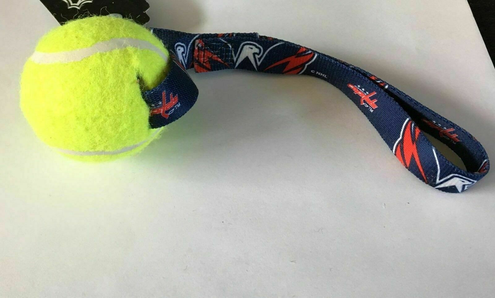 WASHINGTON CAPITALS TENNIS BALL DOG TOY TUG TOSS