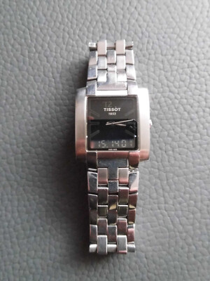 Herrenuhr Tissot 1853, Modell L890/990K quadratisch, Edelstahl