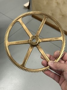 HUGE BOSTON GEAR G244 BRONZE SPUR GEAR LIVE STEAM 16 PITCH 128 TEETH TOWER CLOCK