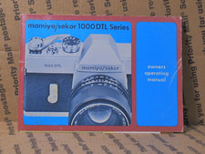 Mamiya Sekor 1000 DTL 35mm SLR Film Camera OWNERS MANUAL USED BX162C