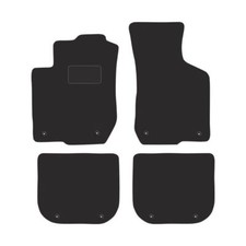 AU06-1 Satz Autoteppiche Velour STREAK Weiß für Audi A3 8L 1996-2003 automatte f