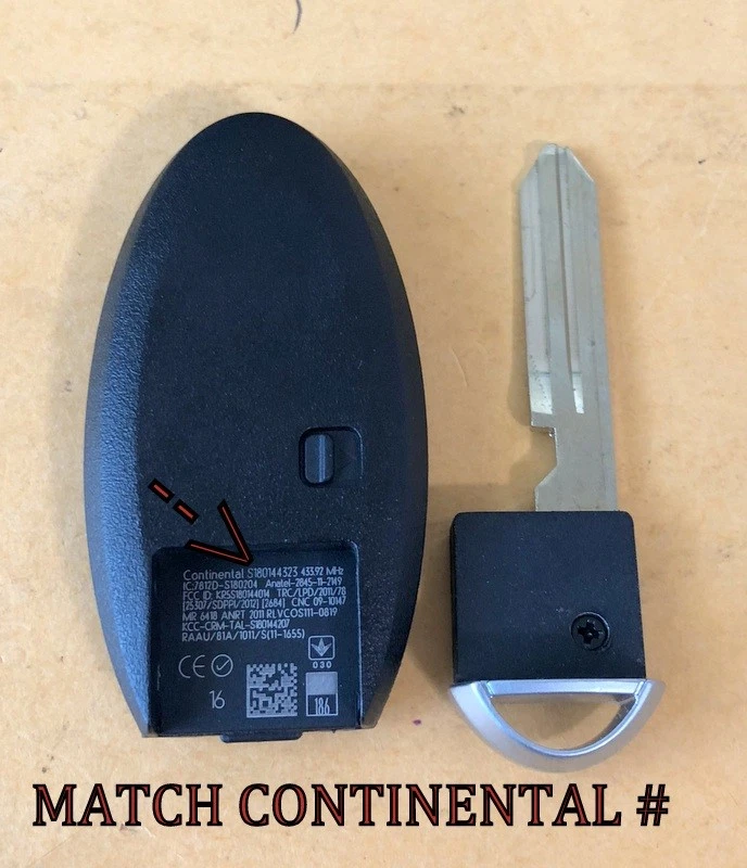 OEM VIRGEN NISSAN MURANO PATHFINDER PROXIMIDAD LLAVE INTELIGENTE MANDO A DISTANCIA S180144323 Foto 2 de 2