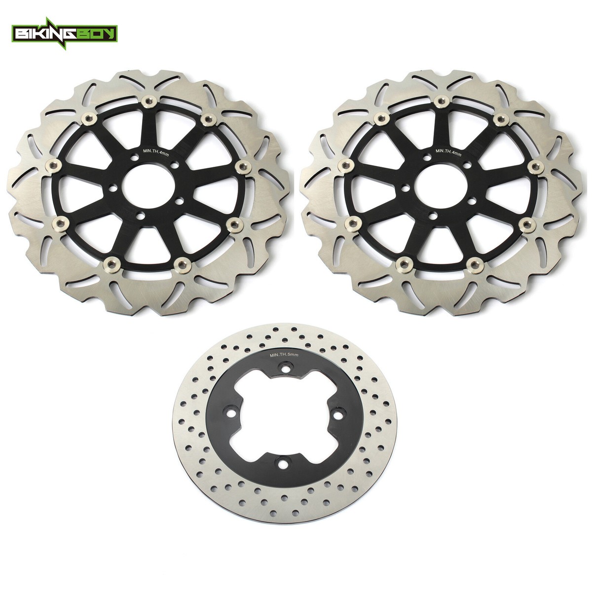 インドの Front Rear Brake Rotors Discs For Kawasaki ZZR1100D ZZR 1100 D