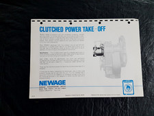 PRM 601 MARINE GEARBOX CLUTCED POWER TAKE OFF  BY NEWAGE SPECIFICATIONS INSTALL