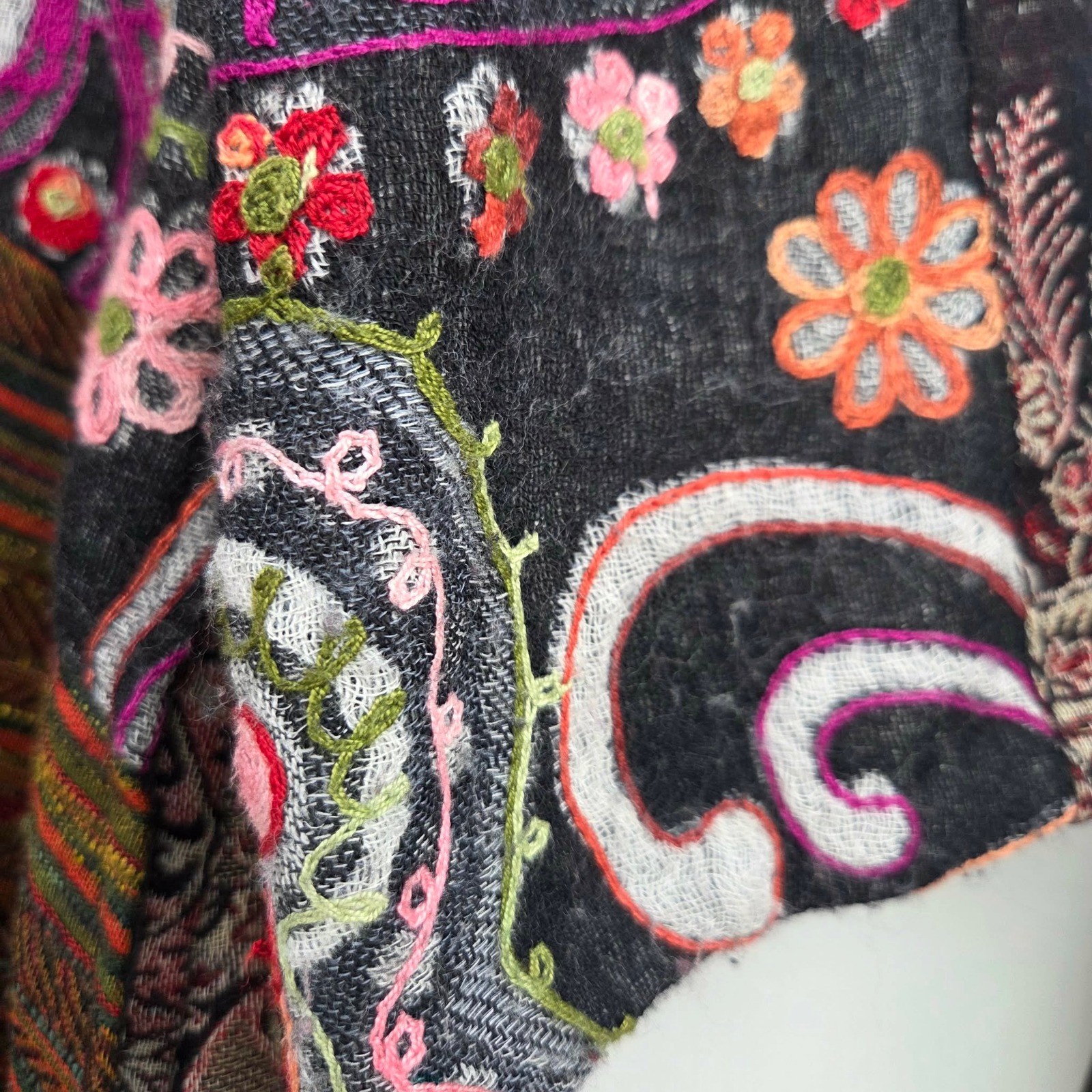 Soft Surroundings Wool Patchwork Jacket Women's B… - image 6