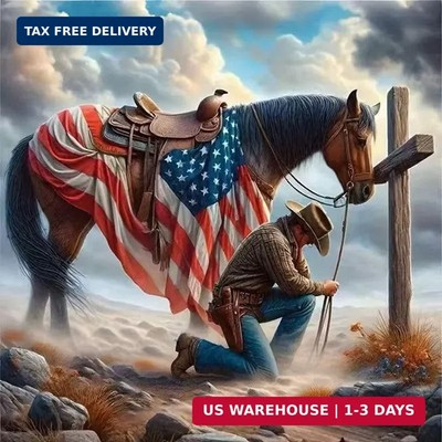 Horse Diamond Painting Kits for Adults,Diamond art Wall Decor 13.75x13.75In