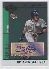 2008 Topps Co-Signers Rookie Silver Green 25/200 Bronson Sardinha #108 Auto 0v1