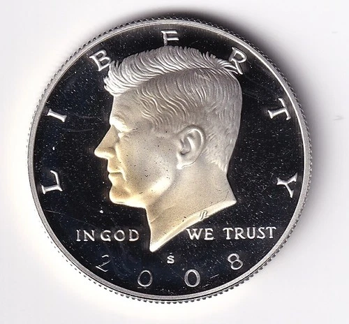 2008 S SILVER PROOF KENNEDY HALF DOLLAR  FROM SILVER PROOF SET #251