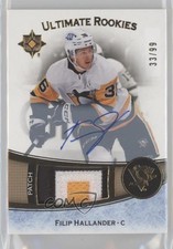 2022 Upper Deck Ultimate Collection Rookies 33/99 Filip Hallander Patch Auto n7r