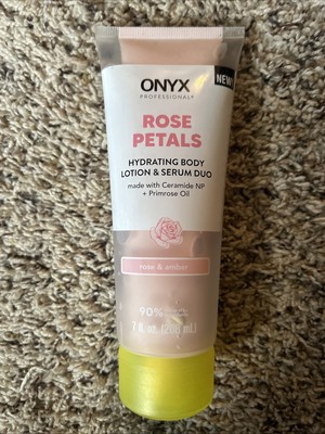 Rose Petals, Hydrating Body Lotion & Serum Duo   Rose & Amber, 7 fl oz (208 ml)