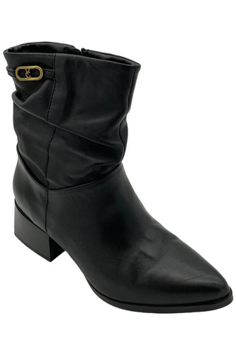 Vince Camuto Women's WaterRepellent Leather MidShaft Boot Orsina Black