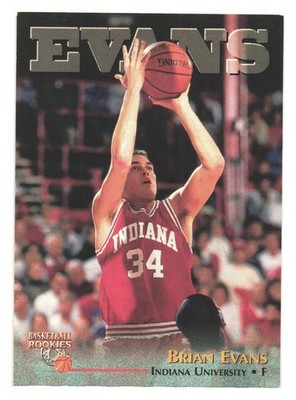 1996 The Score Board Basketball Rookies Indiana University Brian Evans