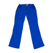 Koi Lite Dobby Scrub Pants Womens XS Petite Blue Mechanical Stretch Slim Fit