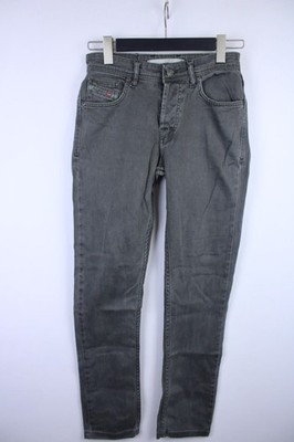 Diesel D.N.A. Charcoal Solid Cotton Skinny Fit Button Fly 5-Pocket Jeans Size 30