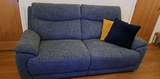 Furniture Village  Sloane Anivia Blue Fabric 3 Seater Sofa