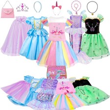 Princess Dress Up for Girls 3-8, 16-Pieces Princess Toys Set with Cape, Prete...