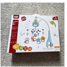 QIMID Penguin Bed Bell Musical Mobile With Lights Animals Theme for Crib