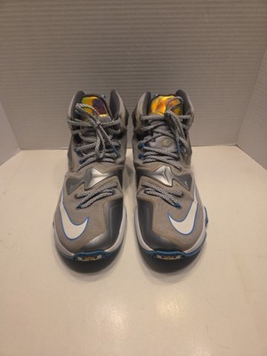 Nike LeBron XIII 13 Hologram, 807219-014, Blue Lagoon, Wolf Grey, Men's Size 9
