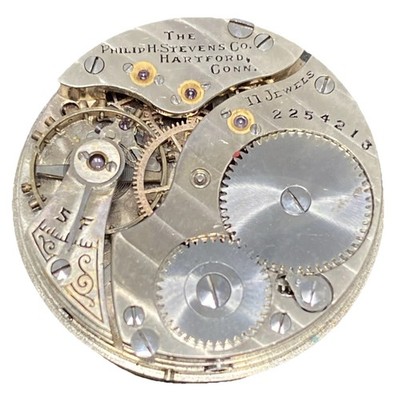 Illinois Grade 33 Pocket Watch Movement Size 0s OF 11j Model 1 Ticking F8622