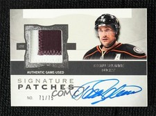 2012 Upper Deck The Cup Signature 71/75 Teemu Selanne #SP-TS Patch Auto HOF 1m5g