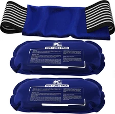 Ice Packs for Injuries Reusable (3-Piece Set) – Hot and Cold Ice Pack Therapy Ge