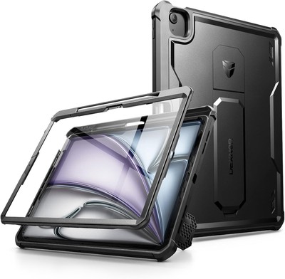 Dexnor Hülle für iPad Air 13 Zoll Stifthalter & integrierter Displayschutz schwarz